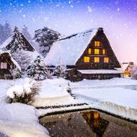 三零深度北陸旅遊｜白川鄉住一晚~結之庄.加賀屋饗宴.合掌村.庄川雪見舟.名花彩燈.樹冰纜車戲雪.百選下呂溫泉.貼金箔8日