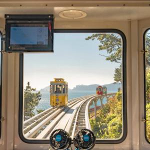 韓國-釜山海雲台藍線公園海岸列車,天空膠囊列車票