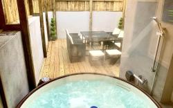 Victory luxury hot tub house