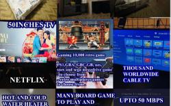 Netflix+sanitize+fiber net+cable tv+games big room