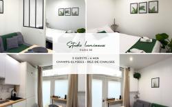 STUDIO LUMINEUX & ELEGANT | 4 MIN A PIED DES CHAMPS-ELYSEES | ARRIVEE AUTONOME
