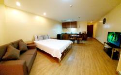Studio-type condo unit with common pool