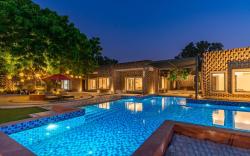 StayVista at The Brick house w/ Outdoor Pool