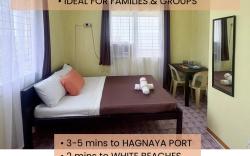 Budget AC Room3, Near Hagnaya Port & White Beaches