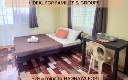 AC Room1 + Private CR, Near Hagnaya Port & Beaches