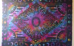 Single bed with a large desk