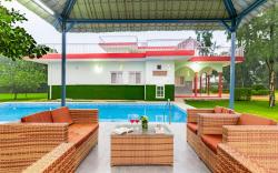 Alaya Stays 4BHK Farmhouse with Pvt Pool & Garden - Manesar