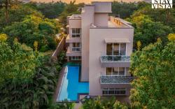 StayVista's Rosso with Outdoor Pool, Theatre-Disc Room & Games Room