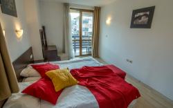 Banderitsa Apartment in Bansko with queen size bed and kitchen