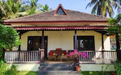 Beach front 4bhk private villa at Morjim