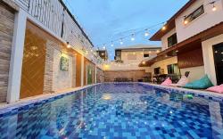 pink villa,jomtien beach 1km,5BR