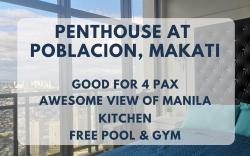 Penthouse at Poblacion | 200Mbs net | Awesome view