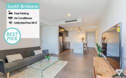 KozyGuru | South Brisbane | 1 Bed APT+Free Parking