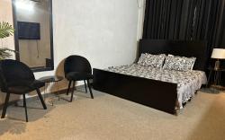 Luxury charcoal themed room