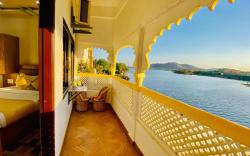 Hotel Vallabh with lake facing balcony