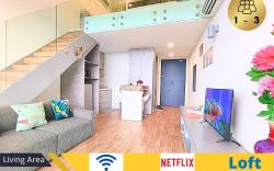 Cozy Duplex, Quiet Stay with MRT View #SP1