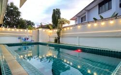 jomtien beach 1km,green garden POOL villa,5BR