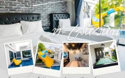 Modern life pool villa