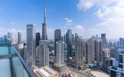Luxury living I Burj Khalifa & City skyline view 