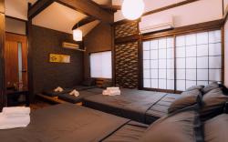 Ninja house with Wooden and Iron Bath 