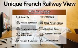 UINQUE Railway View Apartment - SPACIOUS & PRIVATE