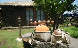 Traditional Hanok thatched house