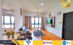 1R1B Cozy Emira Home|4min to Aeon Big|6 Pax|Wi-Fi