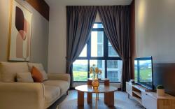 Near Airport|FreeParking|Balcony|NewCozy 2BR 5 Pax