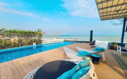 BBG Beachfront poolvilla 9BR close to Huahin city