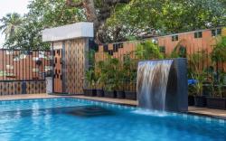 Modern 1BR with Pool, 5min drive to Candolim Beach