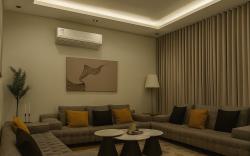 Luxury apartment with one bedroom and living room