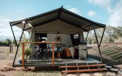 Glamping Tent, Fire Pit, Outdoor bathtub, King bed