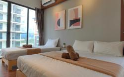 Free Parking|SunsetView|KAvenue|Balcony 1BR 4 Pax