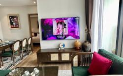 Sauna private/2Br/river view in luxury apartment