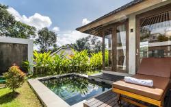 The Pangkung melati villa  overlooking the valley