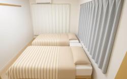 晴空塔｜押上站步行1分钟｜26㎡双床房带阳台电梯｜独立卫浴｜生活用品家电齐全｜旅行生活交通购物全便利