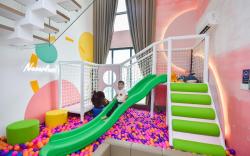Neverland Slide Playroom Loft| Private Cinema Room