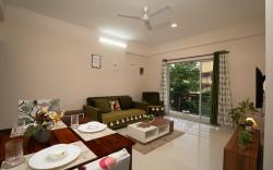 Cozy 1 BHK w Pool, in Porvorim- nr Candolim Beach