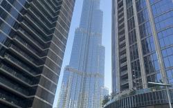 In front of Burj khalifa