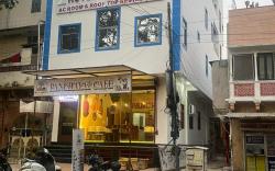 Hotel blue expire AC room $ roof top Restaurant