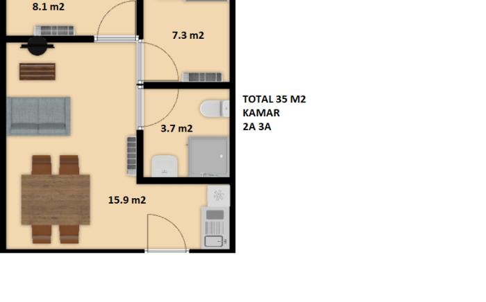 Casanova 3A A2 Grand Batam Penuin 3rd Floor 2BR