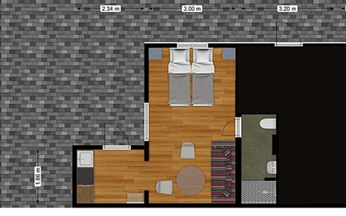 Przystanek Tykocin apartament Nr1 (2+1)