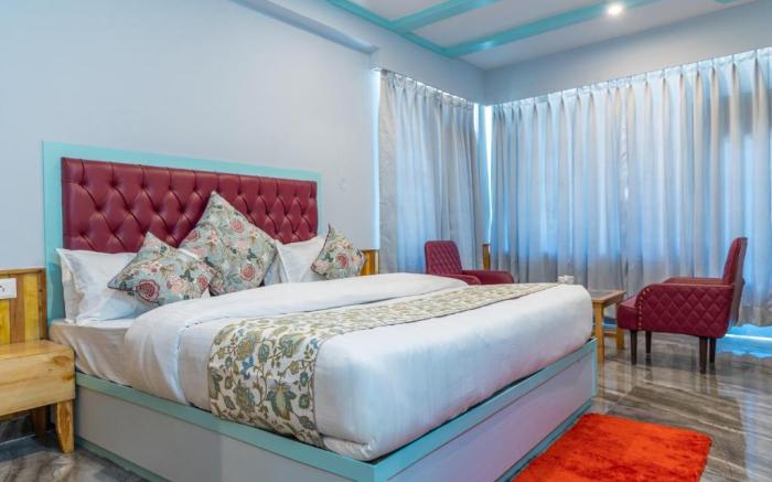 Apple Flower with balcony and mountain view