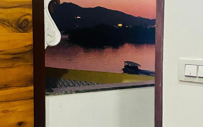 Vallabhgarh with lake facing Balcony
