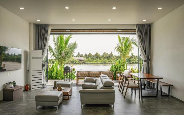 Villa có 40m Mặt Tiền Sông với khuôn viên 1000 m2