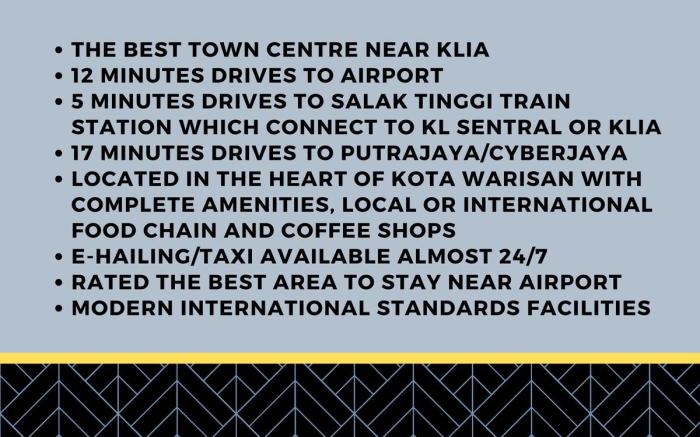 KLIA Transit HuB @ The core, Kota Warisan Sepang