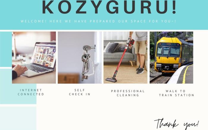 KozyGuru | Chatswood Studio | Walk to Station