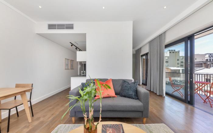 Studio with large balcony