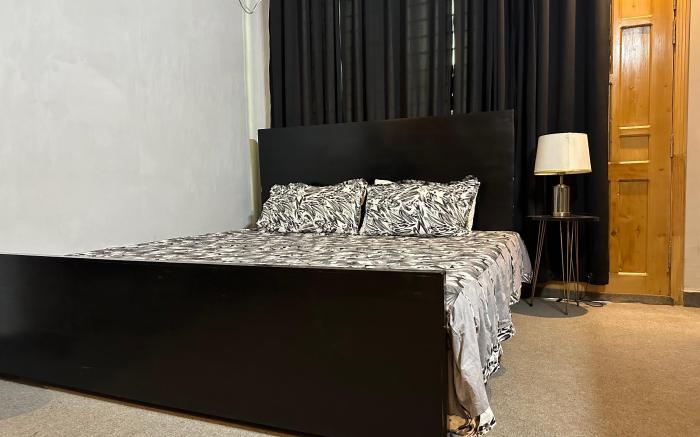Luxury charcoal themed room