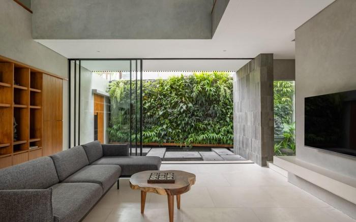 The Frame combines modern design with nature.